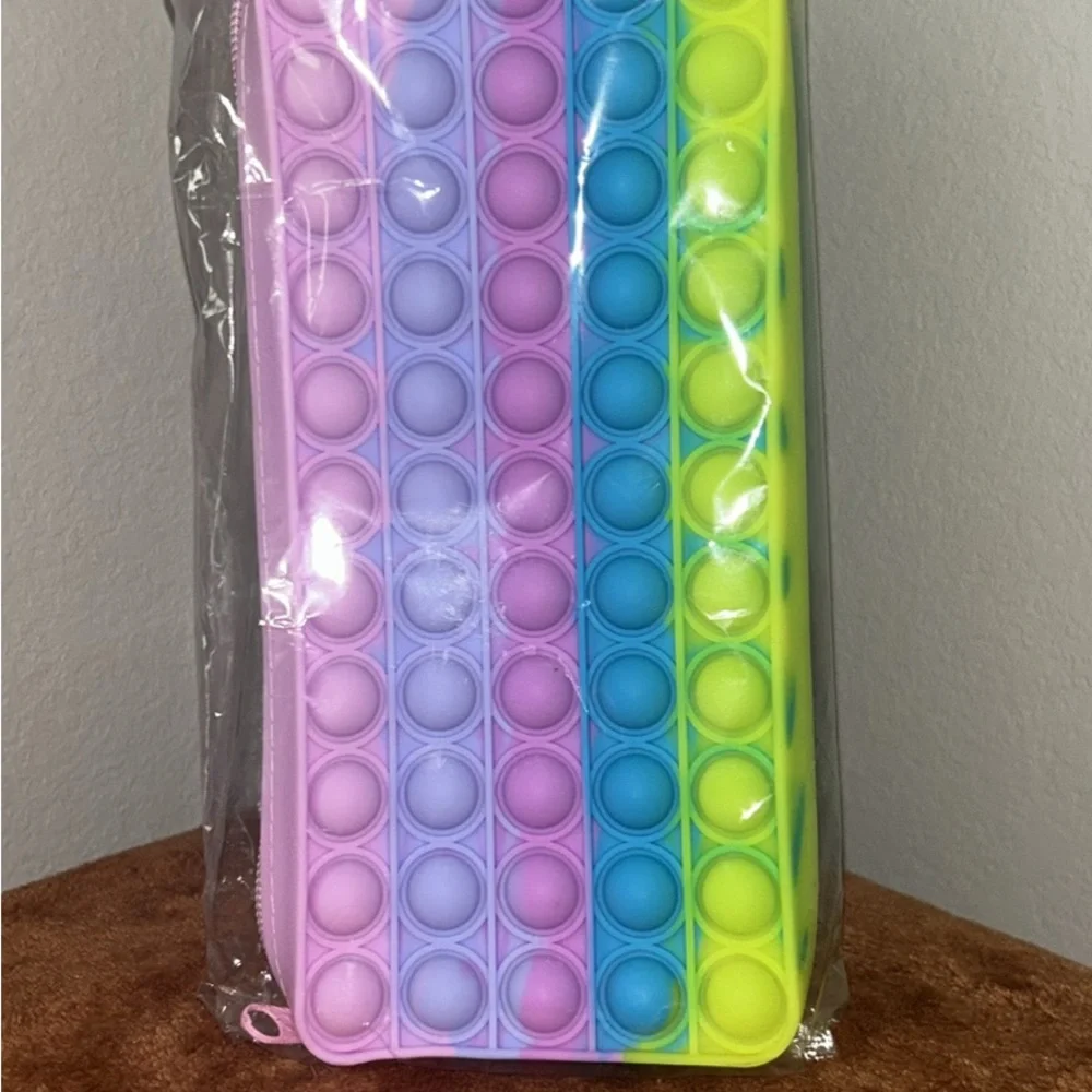 Colorful Pop It Pencil Case